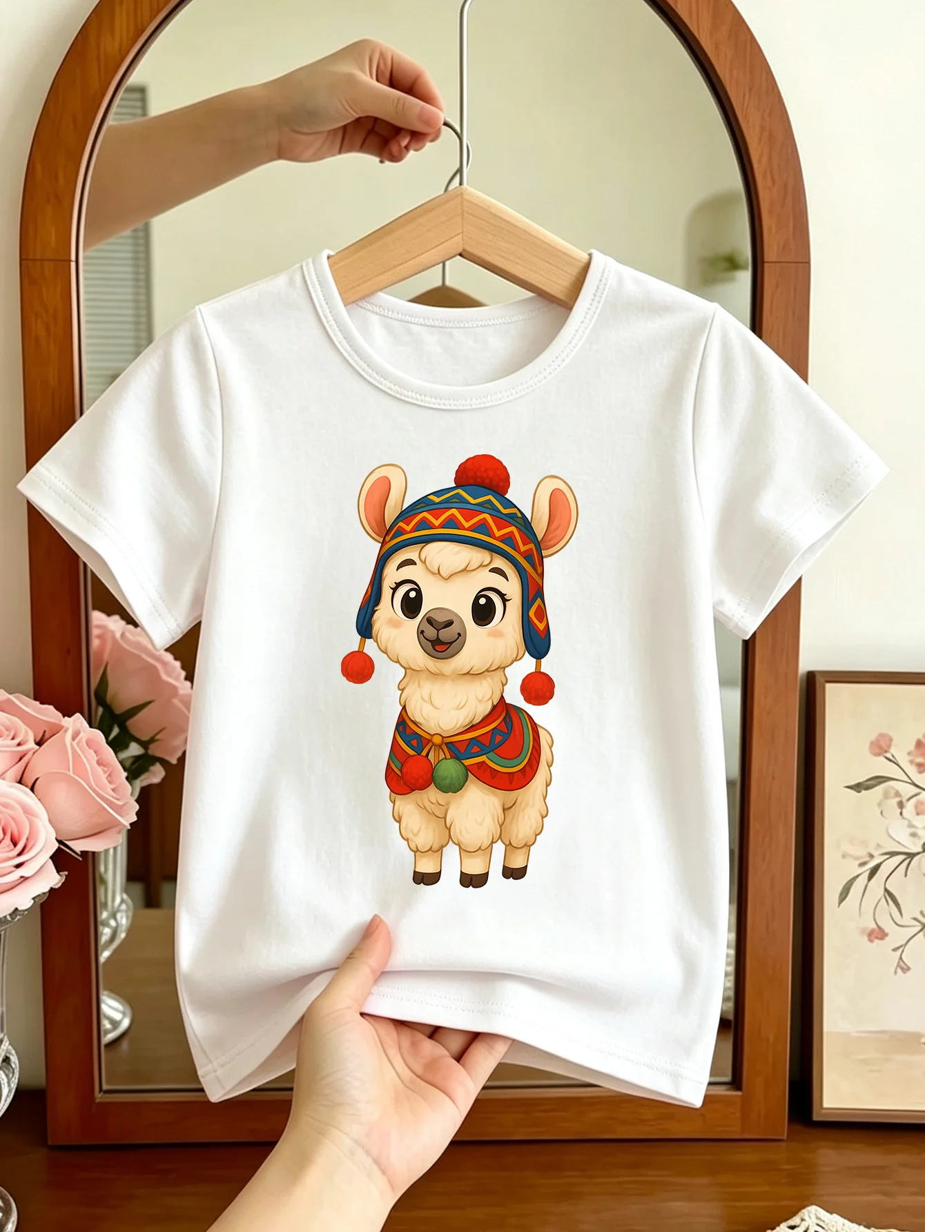 Summer Loving Kids Clothing - Lovely Cartoon Llama Pattern Kids Short