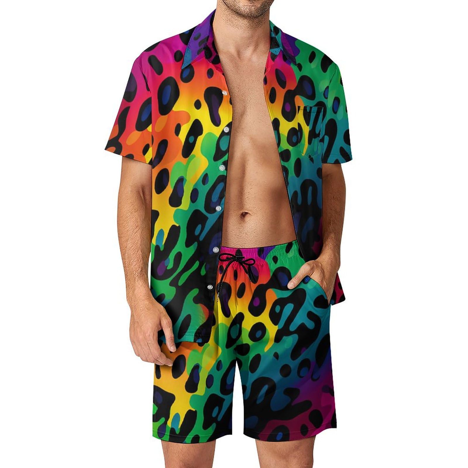 Summer Clothing Beach - Summer Irregular Geometric 3D Print Men
