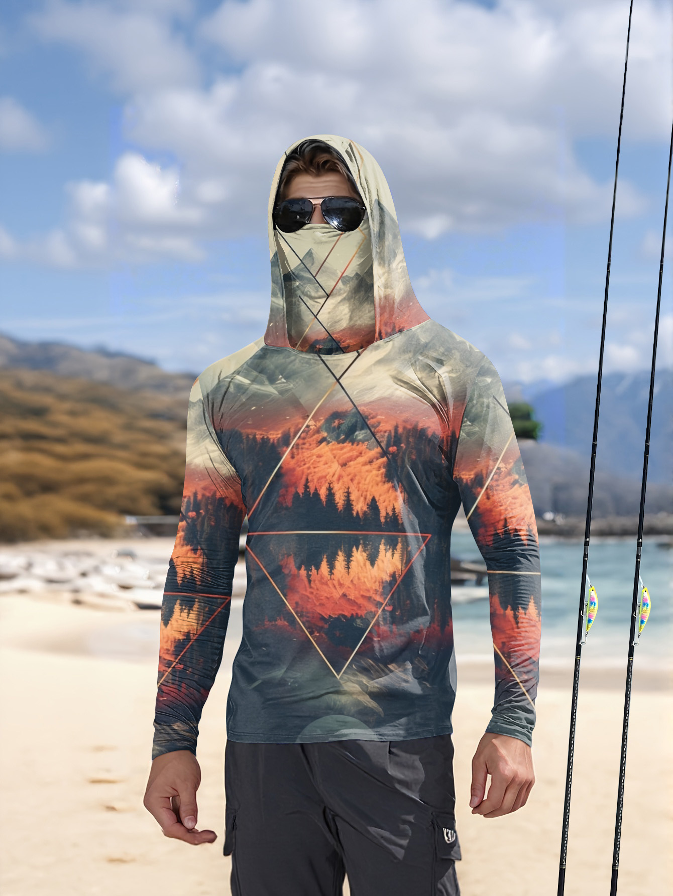 Outdoor Men's Fishing Hoodie B - огляд і ціна Summer Clothing Line