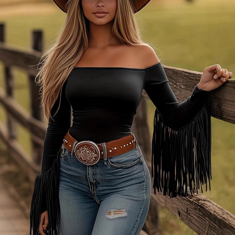 Women Clothes Blouse Fringe De - огляд і ціна Summer Clothes
