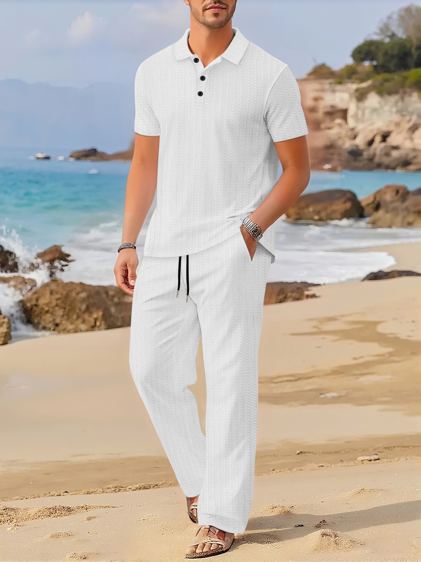 Summer New Flip-Collar Short-S - огляд і ціна Summer Clothing Beach