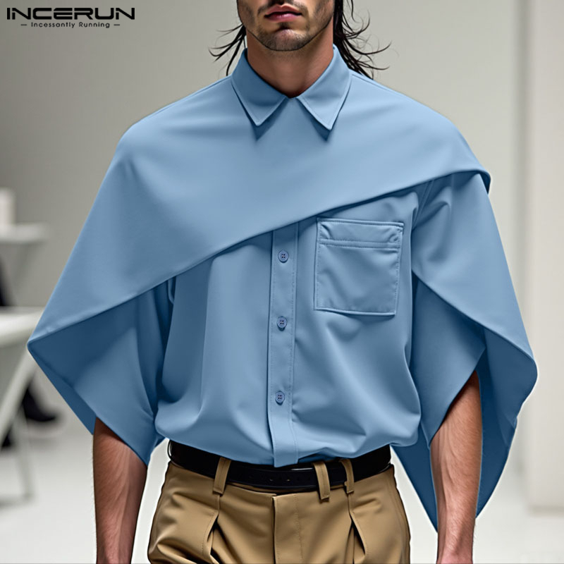 INCERUN Men Irregular Shirt So - огляд і ціна Summer Clothing Colors 2026