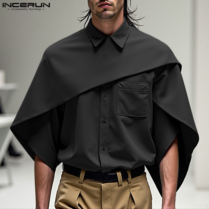 INCERUN Men Irregular Shirt So - огляд і ціна Summer Clothing Colors 2026
