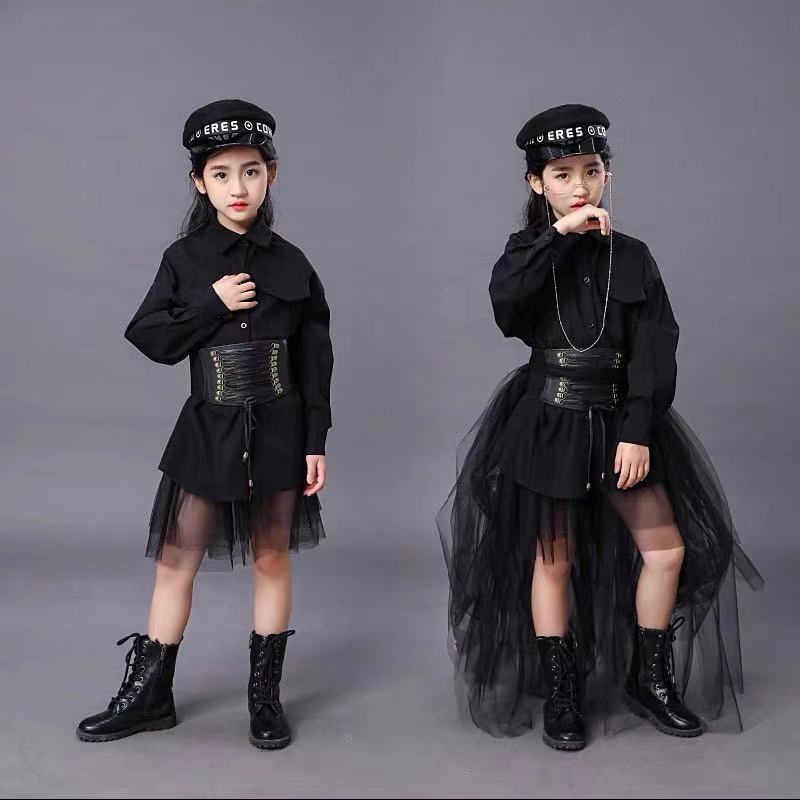 Children's Black Suit Girls Mo - огляд і ціна Summer Clothing Model