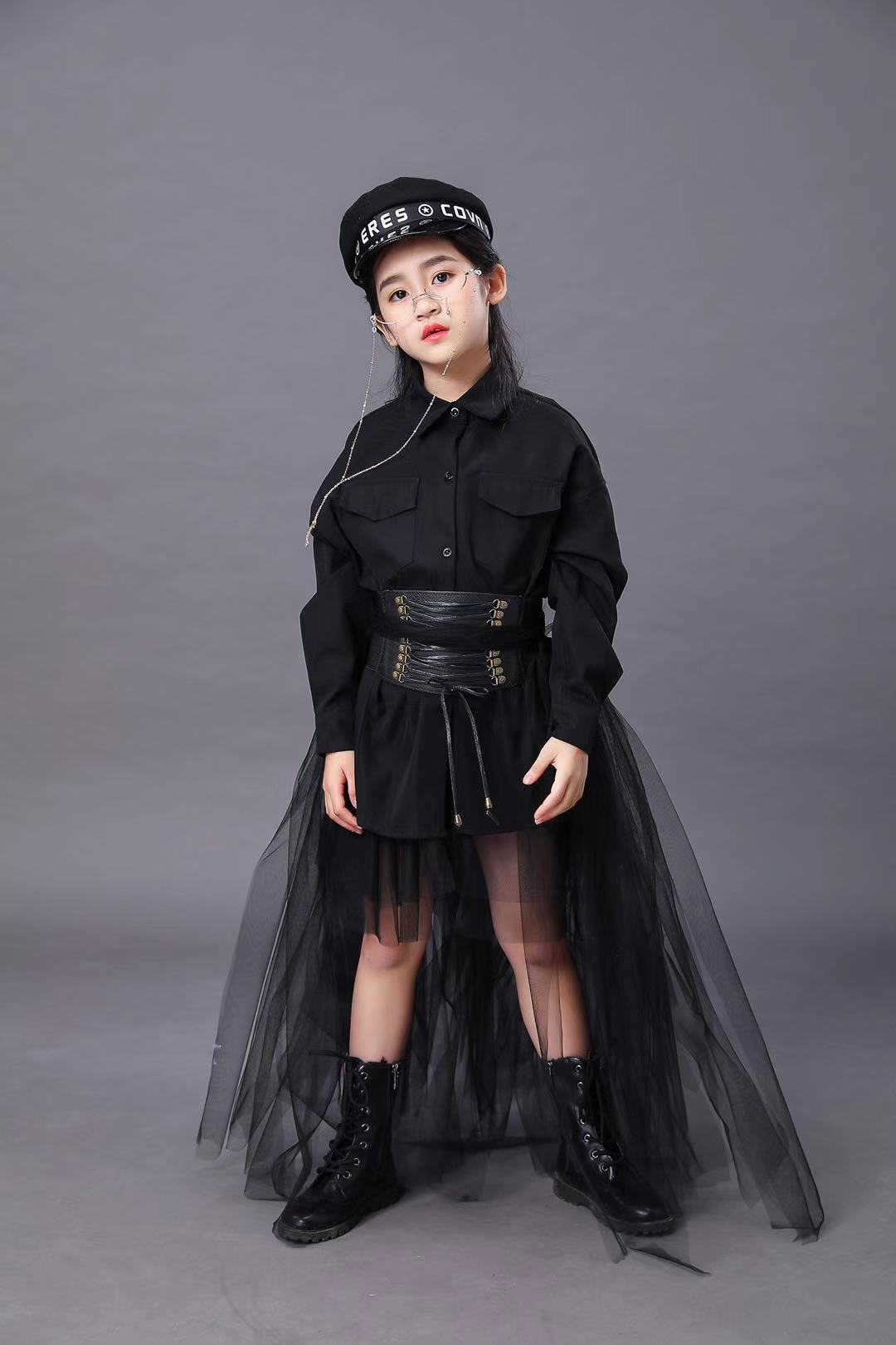 Children's Black Suit Girls Mo - огляд і ціна Summer Clothing Model