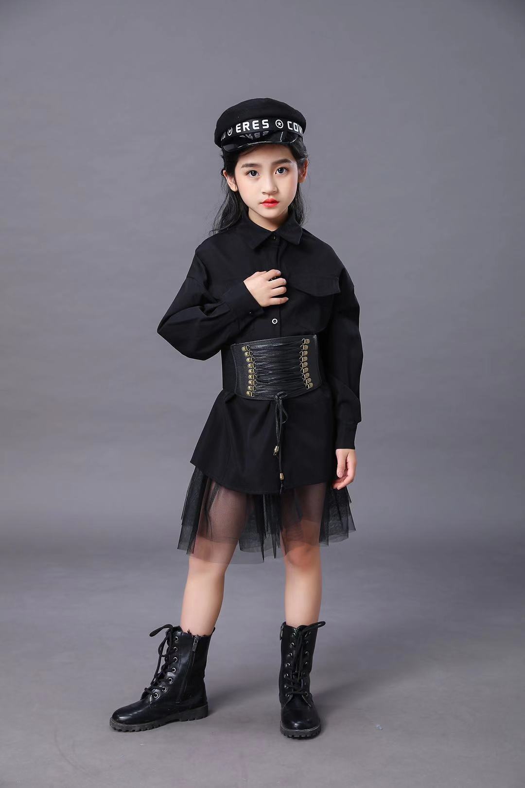 Children's Black Suit Girls Mo - огляд і ціна Summer Clothing Model