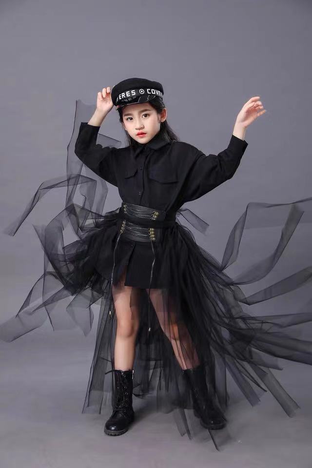 Children's Black Suit Girls Mo - огляд і ціна Summer Clothing Model