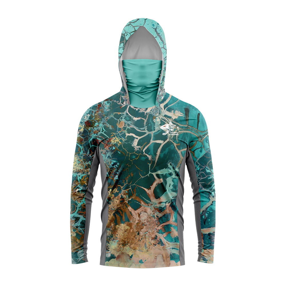 UPF50+ Hooded Fishing Shirt Bu - огляд і ціна Summer Clothes