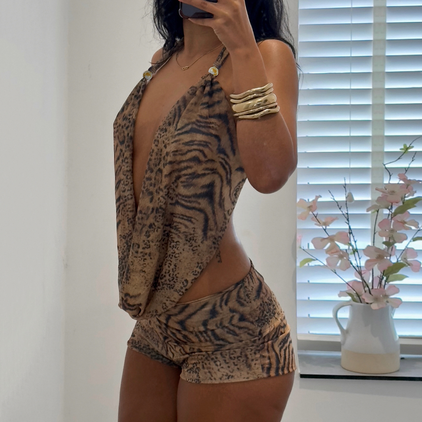 Woman's Leopard Print 2 Piece  - огляд і ціна Summer Clothing Model