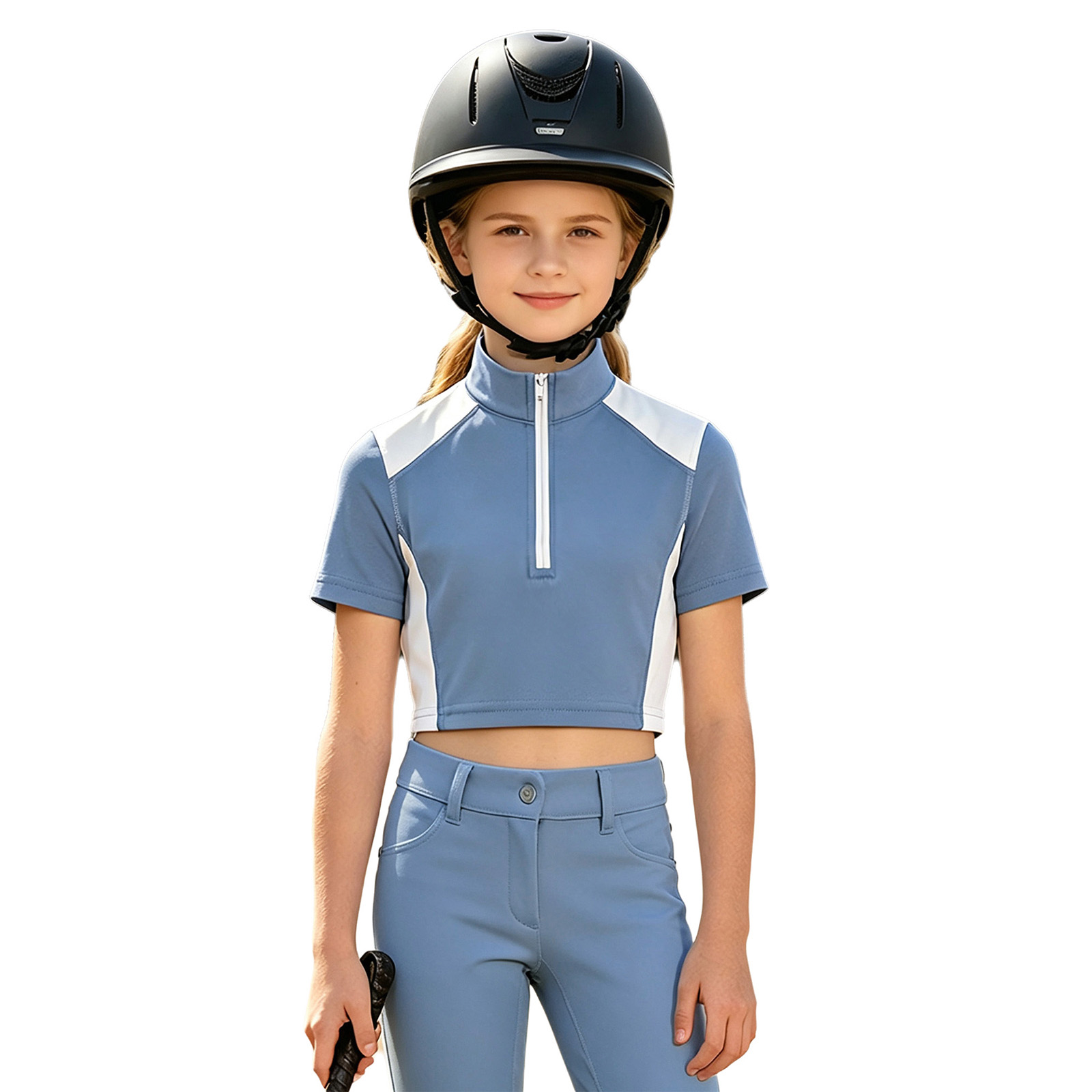 Kids Girls Equestrian Shirt Ho - огляд і ціна Summer Equestrian Clothing