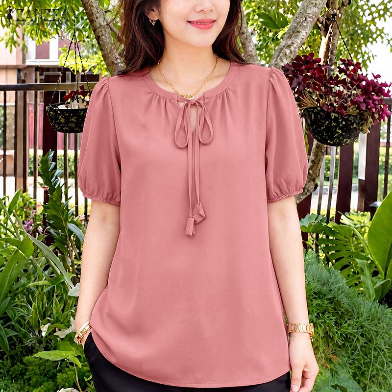 Woman Elegant Tie Neck Blouses - огляд і ціна Summer Clothing Colors 2026