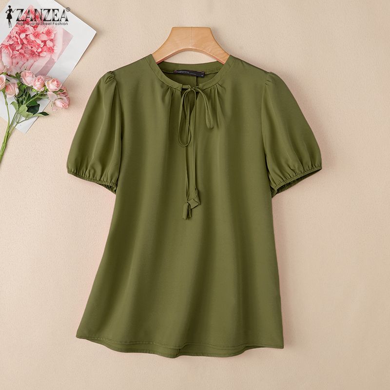 Woman Elegant Tie Neck Blouses - огляд і ціна Summer Clothing Colors 2026
