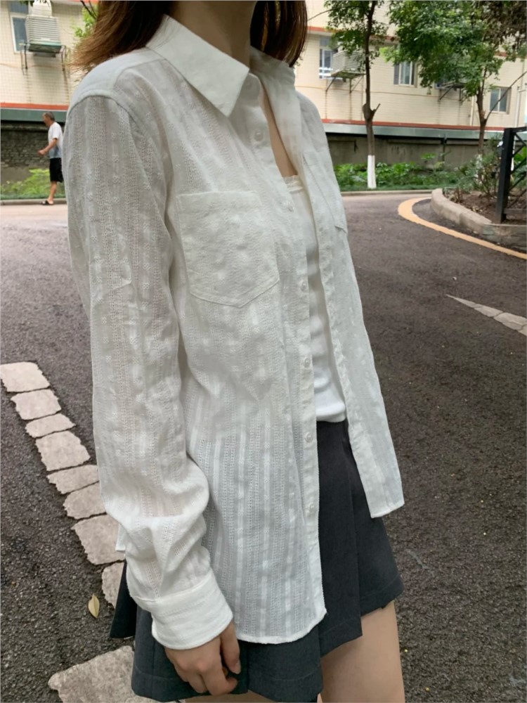 White Linen Cotton Collar Blou - огляд і ціна Crop Blouse Linen