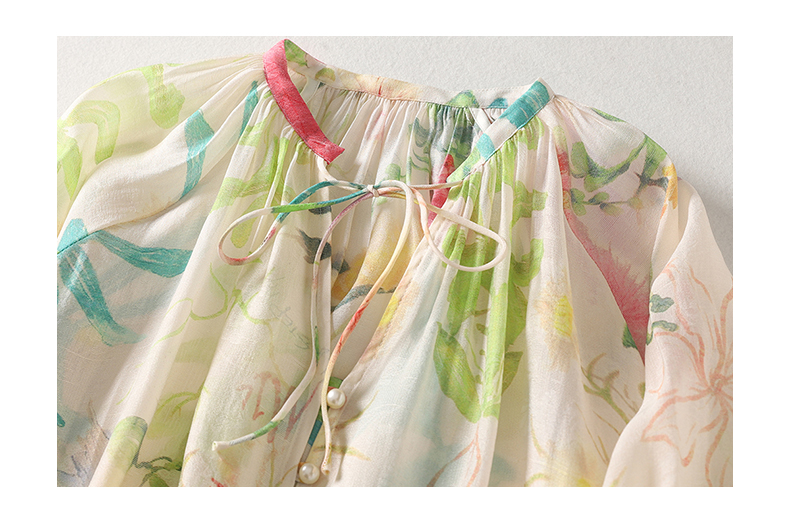 Holiday Beach Floral Boho Styl - огляд і ціна Tie Front Shirt
