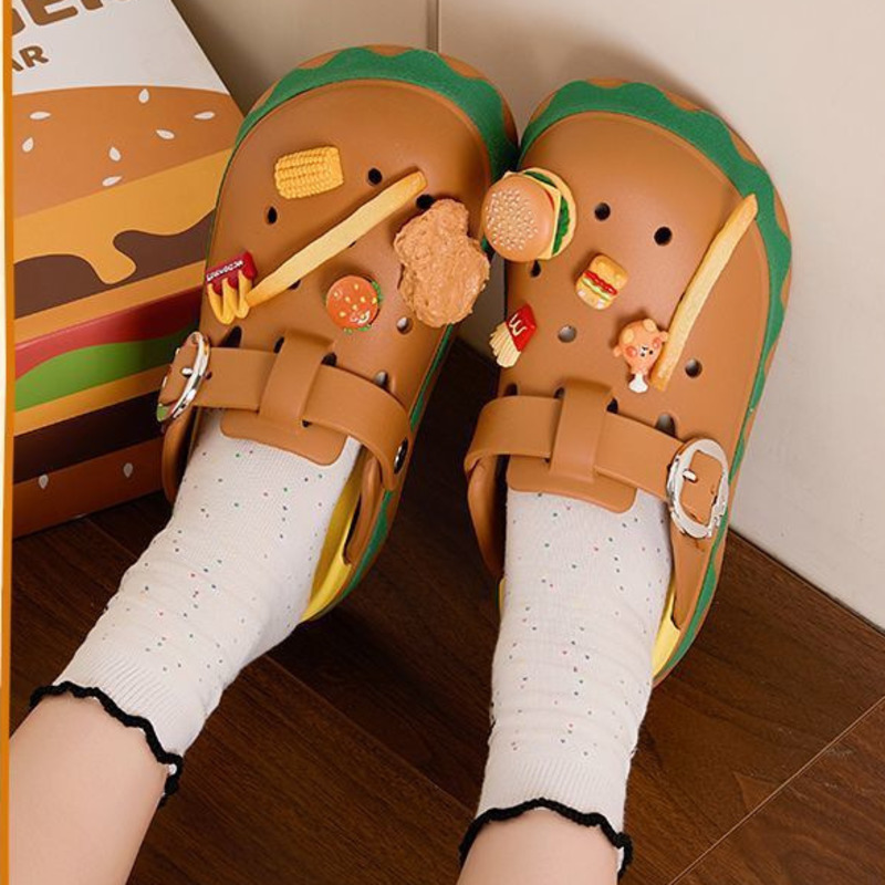 Funny Hamburger Summer Slipper - огляд і ціна Summer Clothing Wraps