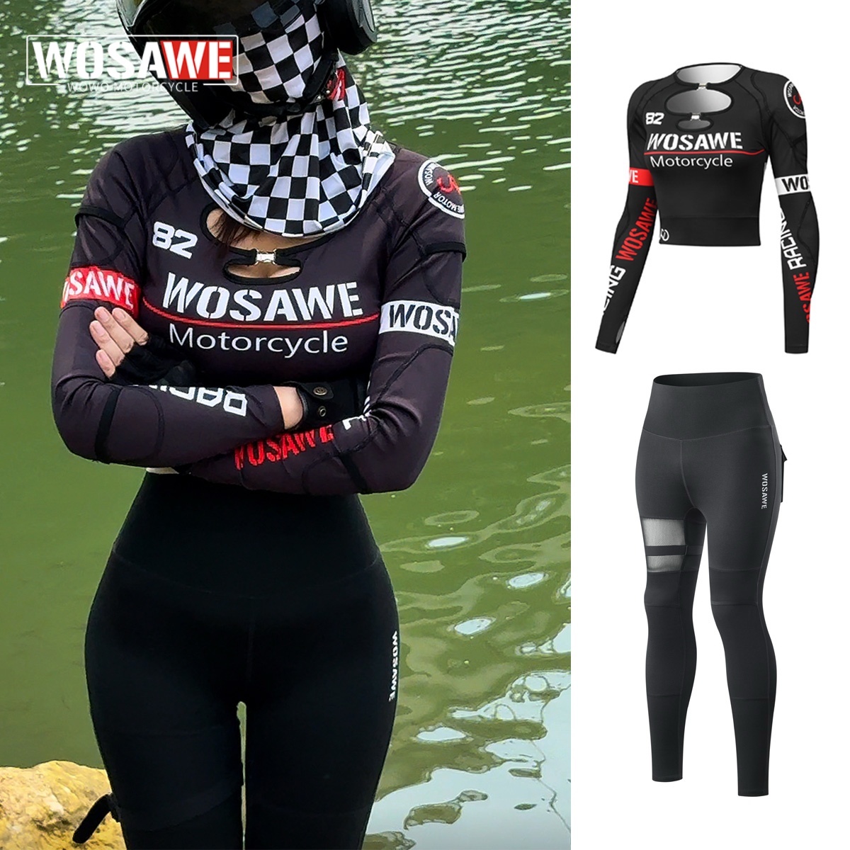 WOSAWE Summer Women Slim Motor - огляд і ціна Summer Clothing Motorcycle
