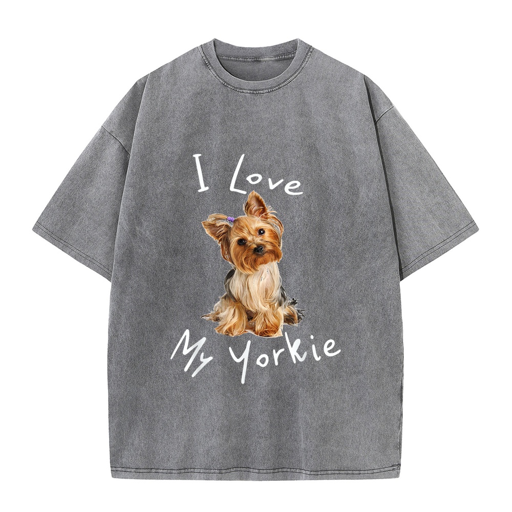 I Love My Yorkie T-Shirt Men M - огляд і ціна Summer Loving Kids Clothing