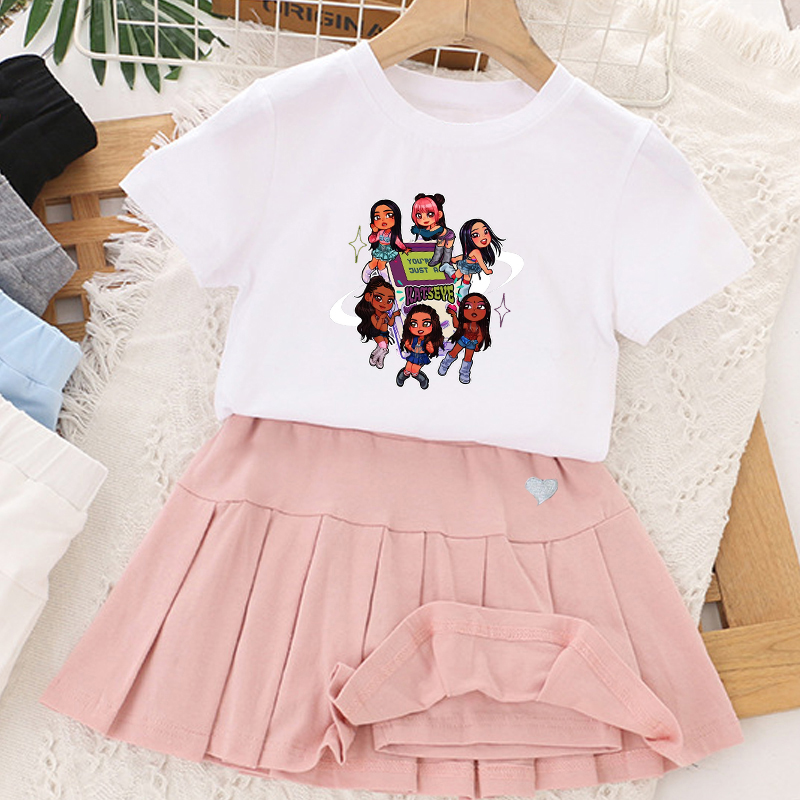 Kpop K-KATSEYE T-shirt+short S - огляд і ціна Summer Clothing Gifts