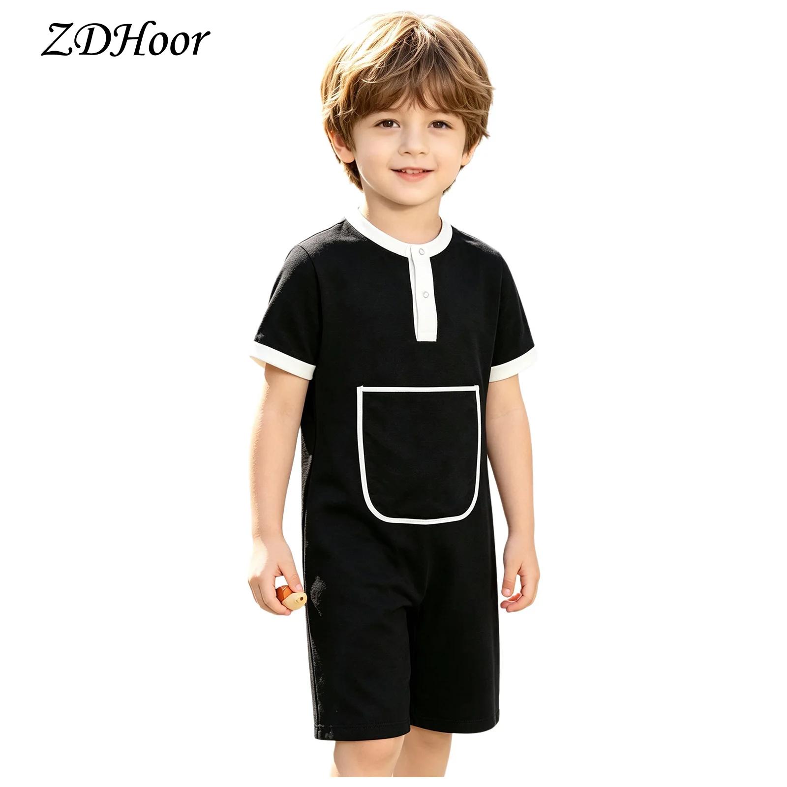 Kids Boys Girls Press Buttons  - огляд і ціна Summer Clothing Boys