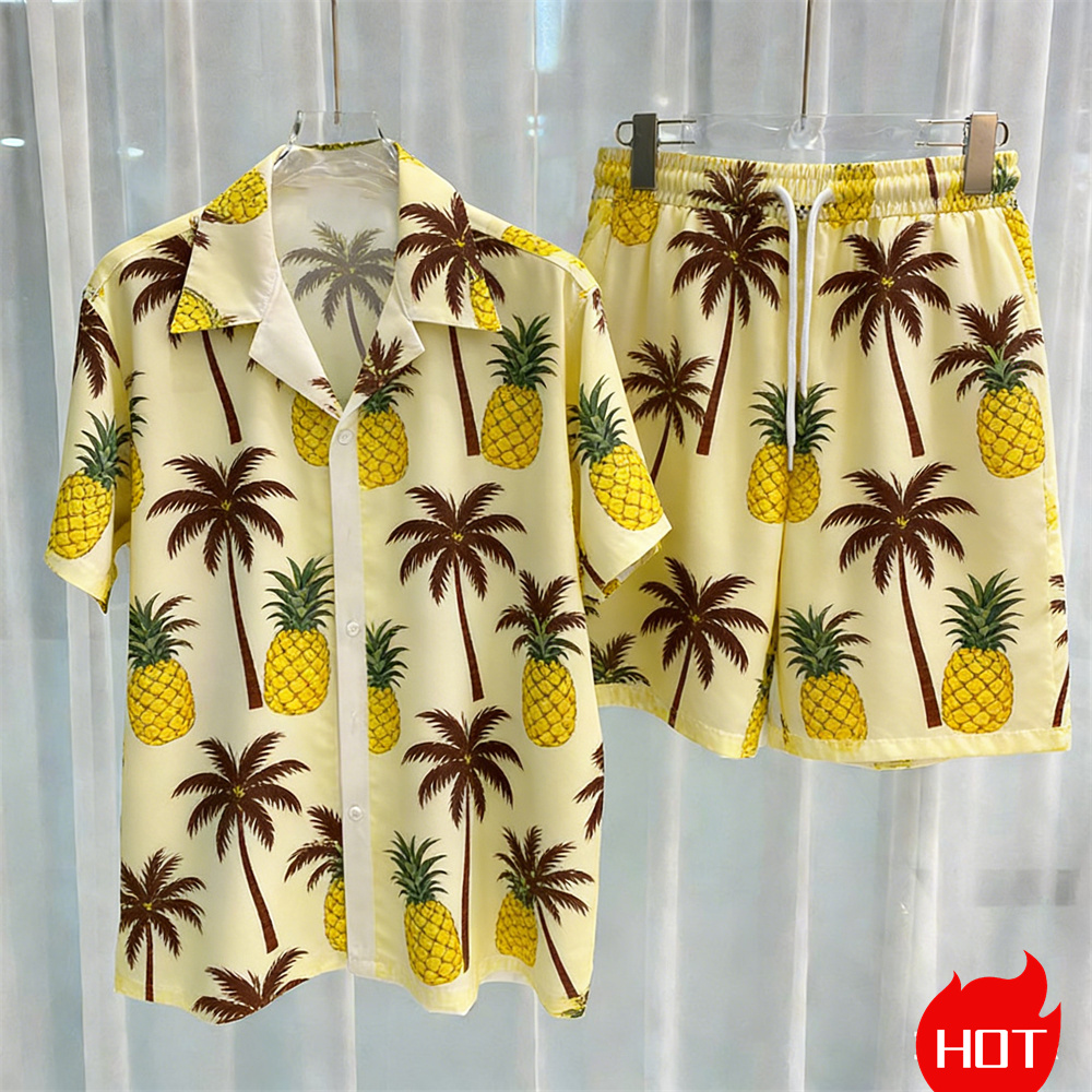 Summer Men's Shirt Sets Plants - огляд і ціна Summer Clothing Patterns