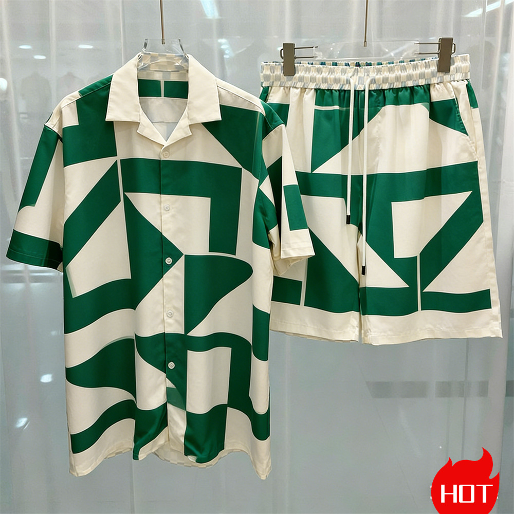 Fashion Summer Mens Shirt Suit - огляд і ціна Summer Clothing Beach