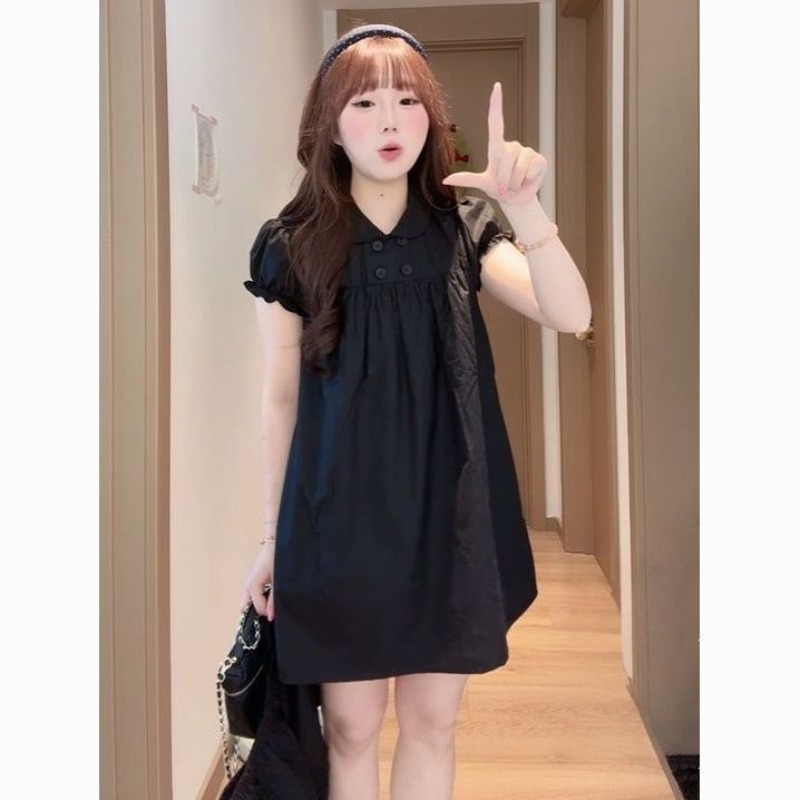 Doll Collar A-word Dress Looks - огляд і ціна Summer Clothing New Look