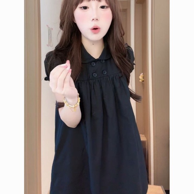 Doll Collar A-word Dress Looks - огляд і ціна Summer Clothing New Look
