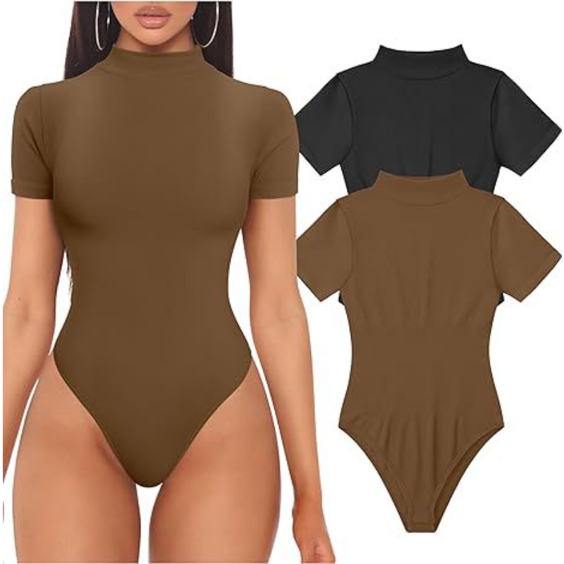Short Sleeve Turtleneck Bodysu - огляд і ціна Summer Clothing Model