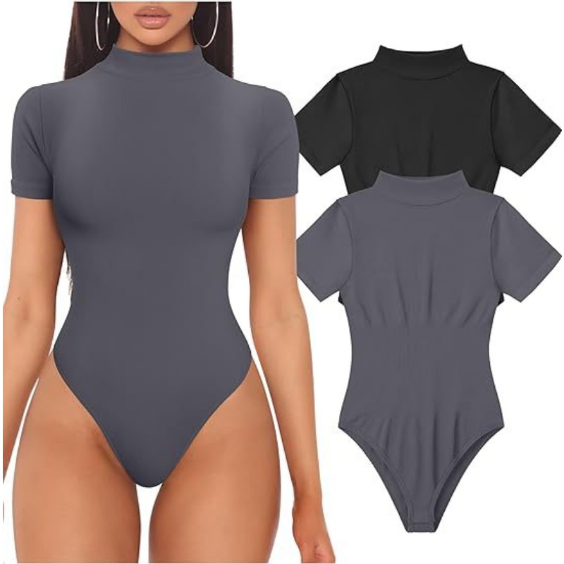 Short Sleeve Turtleneck Bodysu - огляд і ціна Summer Clothing Model