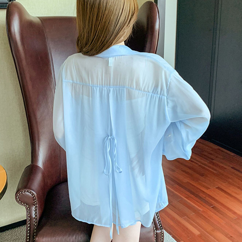 Tie Back Button Down Shirt Wom - огляд і ціна Tie Front Shirt