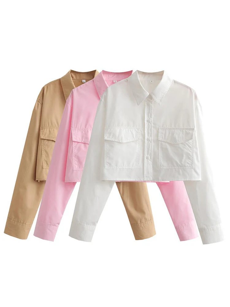 Women Fashion With Pockets Loo - огляд і ціна Crop Blouse Linen