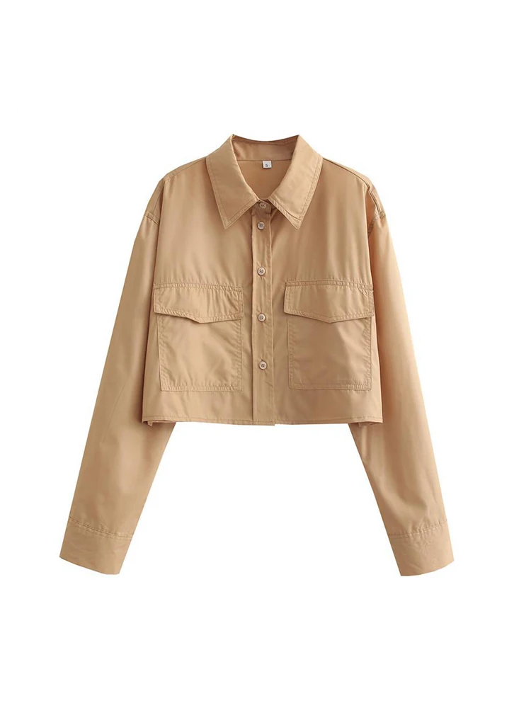 Women Fashion With Pockets Loo - огляд і ціна Crop Blouse Linen