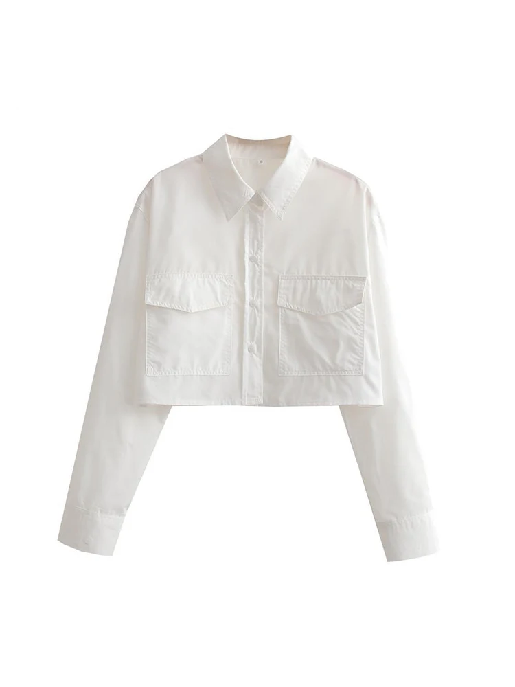 Women Fashion With Pockets Loo - огляд і ціна Crop Blouse Linen