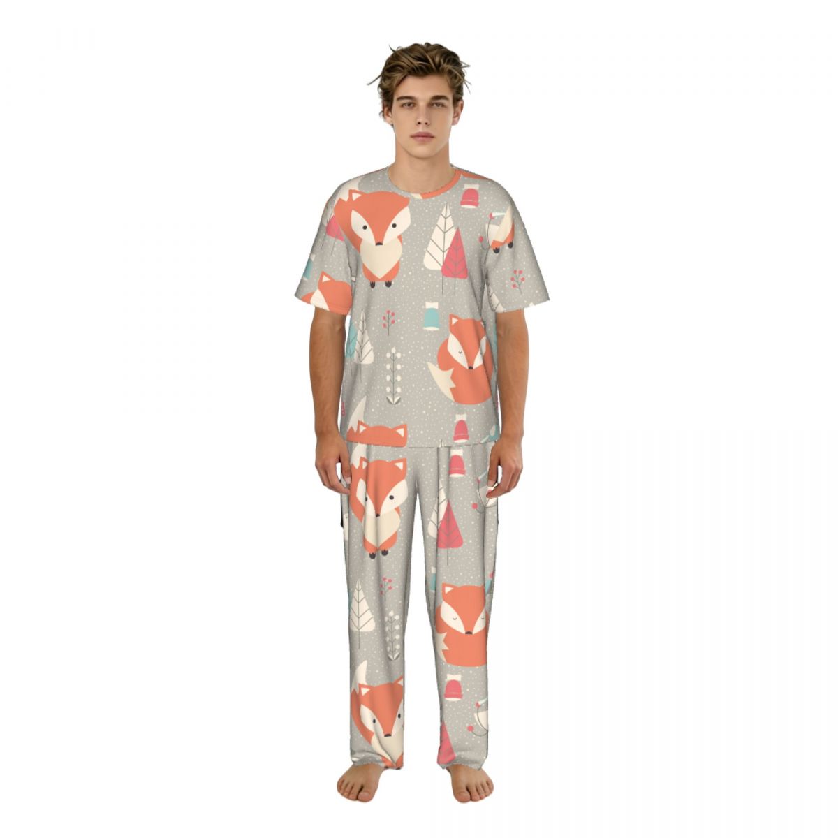 Men Pajamas Suit Short Sleeved - огляд і ціна Summer Clothing Patterns