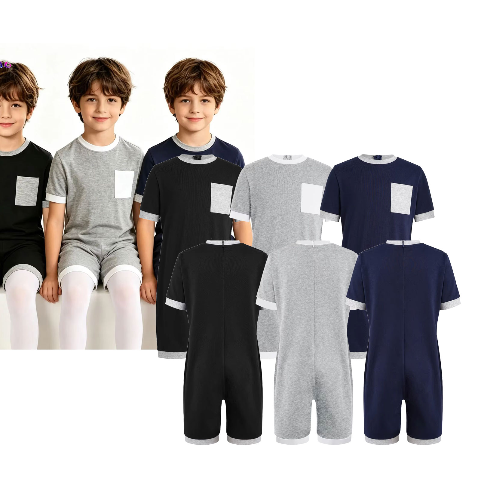 3Pcs Unisex Kids Special Needs - огляд і ціна Summer Clothing Boys