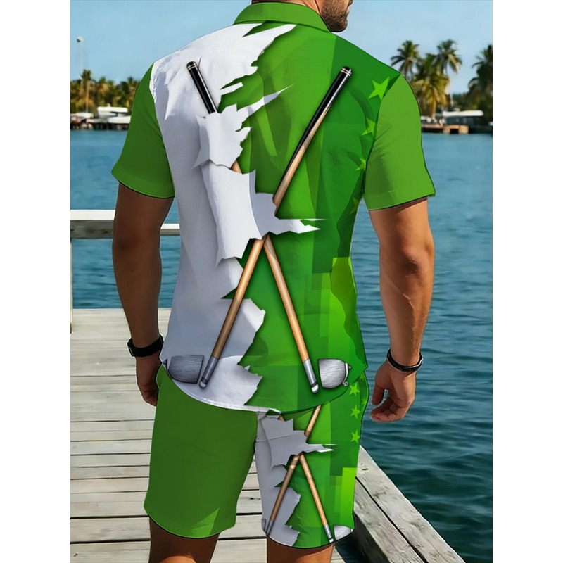 Men's Lightweight Casual Green - огляд і ціна Summer Clothing Beach