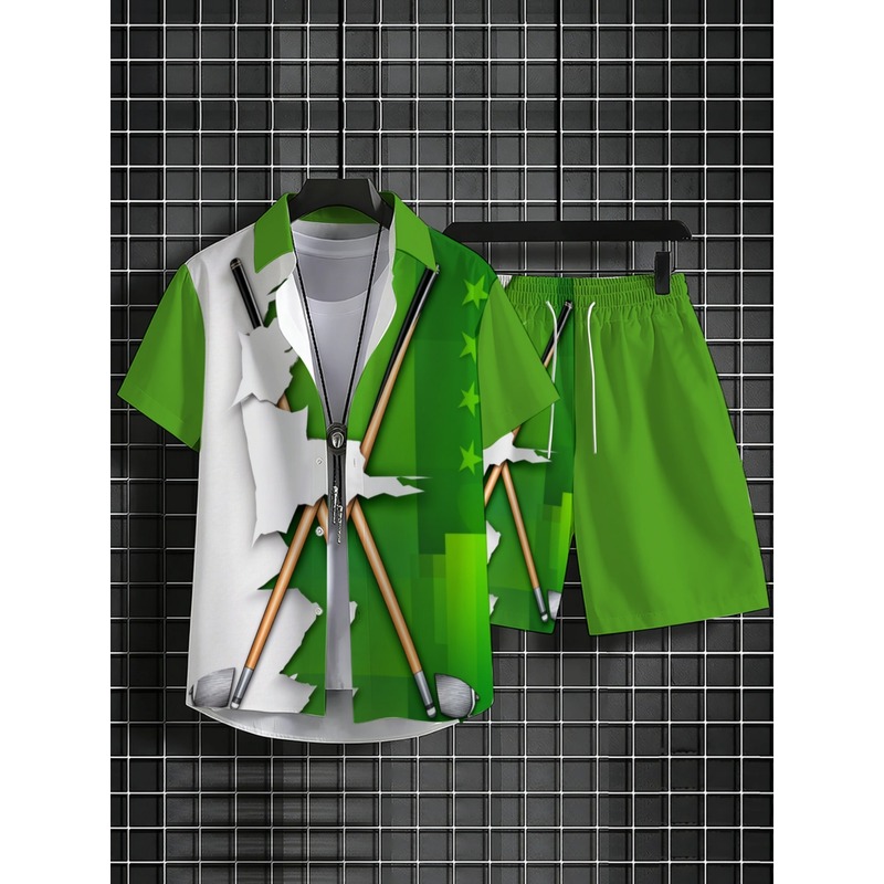 Men's Lightweight Casual Green - огляд і ціна Summer Clothing Beach