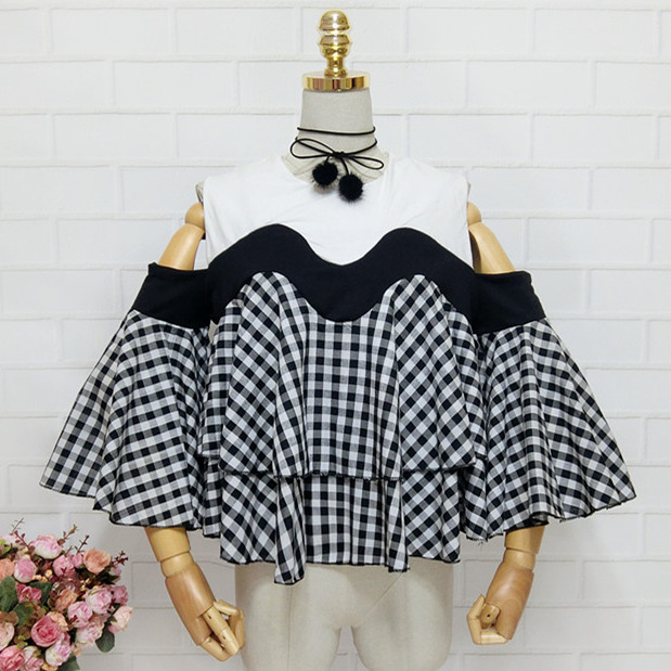Young Girls Ruffles Blouses Ne - огляд і ціна Crop Blouse Linen